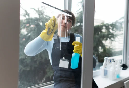 Nettoyage de vitres intérieures et extérieures à Caurel